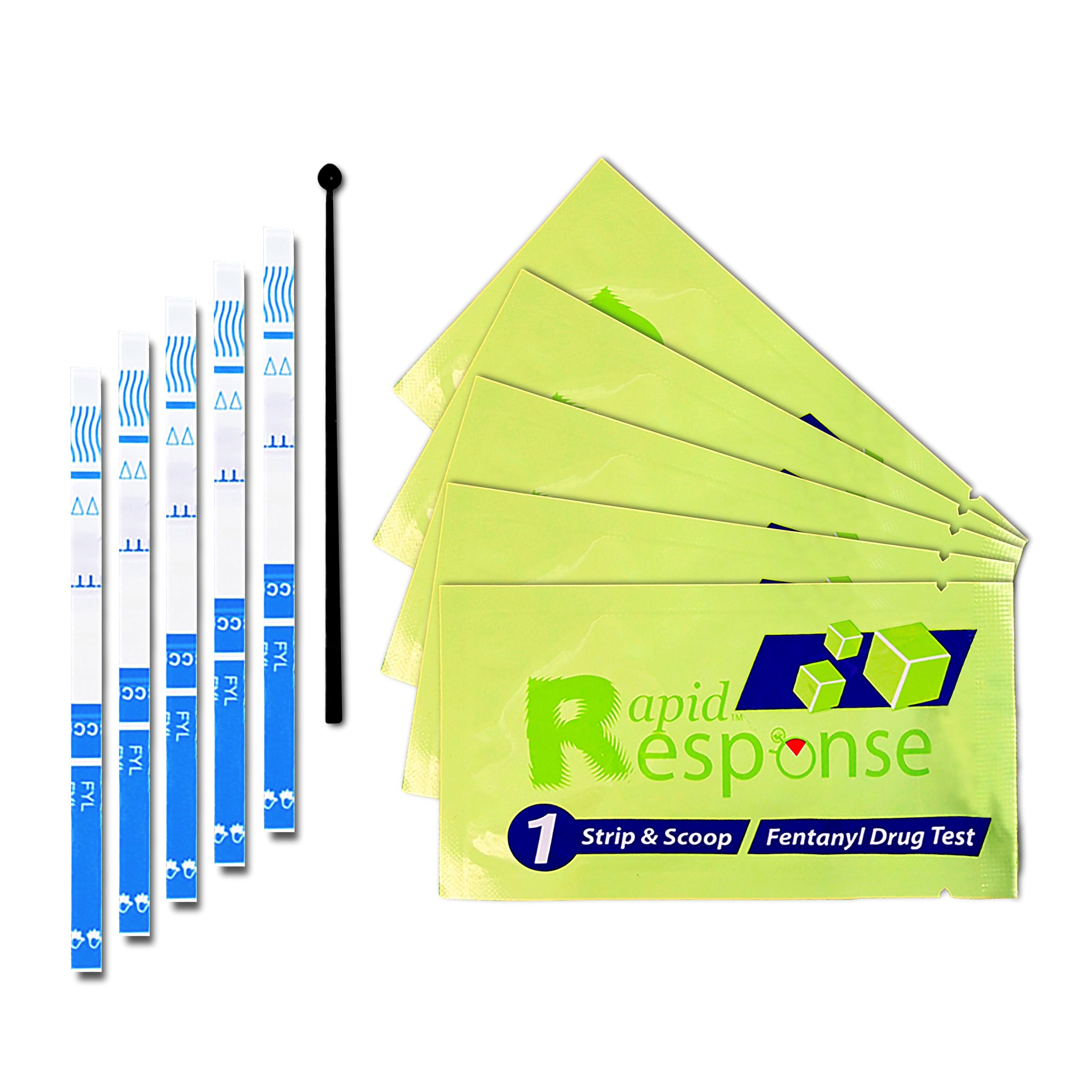 BTNX Fast Response Fentanyl Test Strip - Recommended by John Hopkins - 5 Test Strips per Pack - World's #1 Fentanyl Strip