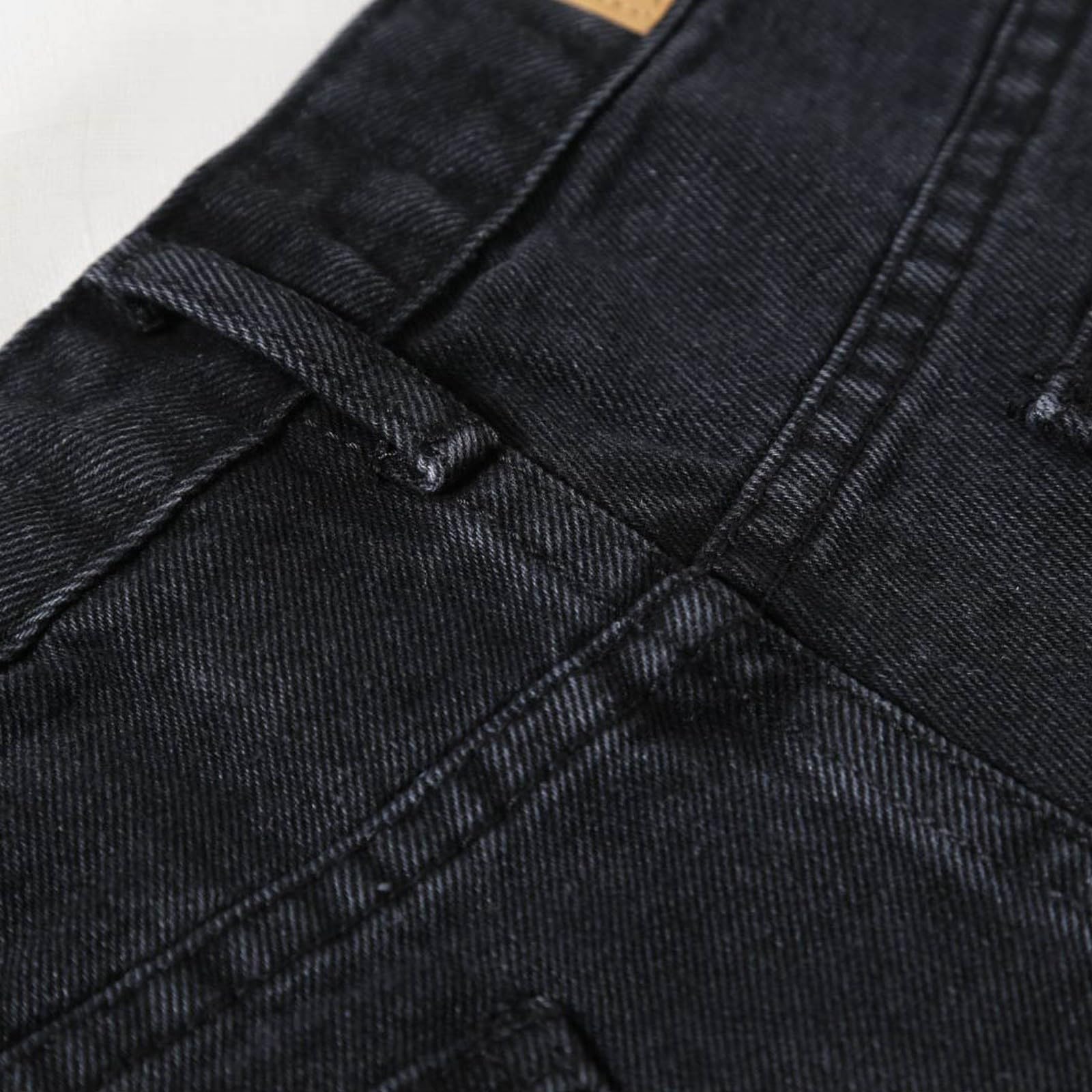 Hotpants donna a vita alta – Y2K Jeans corti, alla moda, pantaloncini sportivi da donna, casual, corti da donna, estivi, jeans da donna, Nero , s