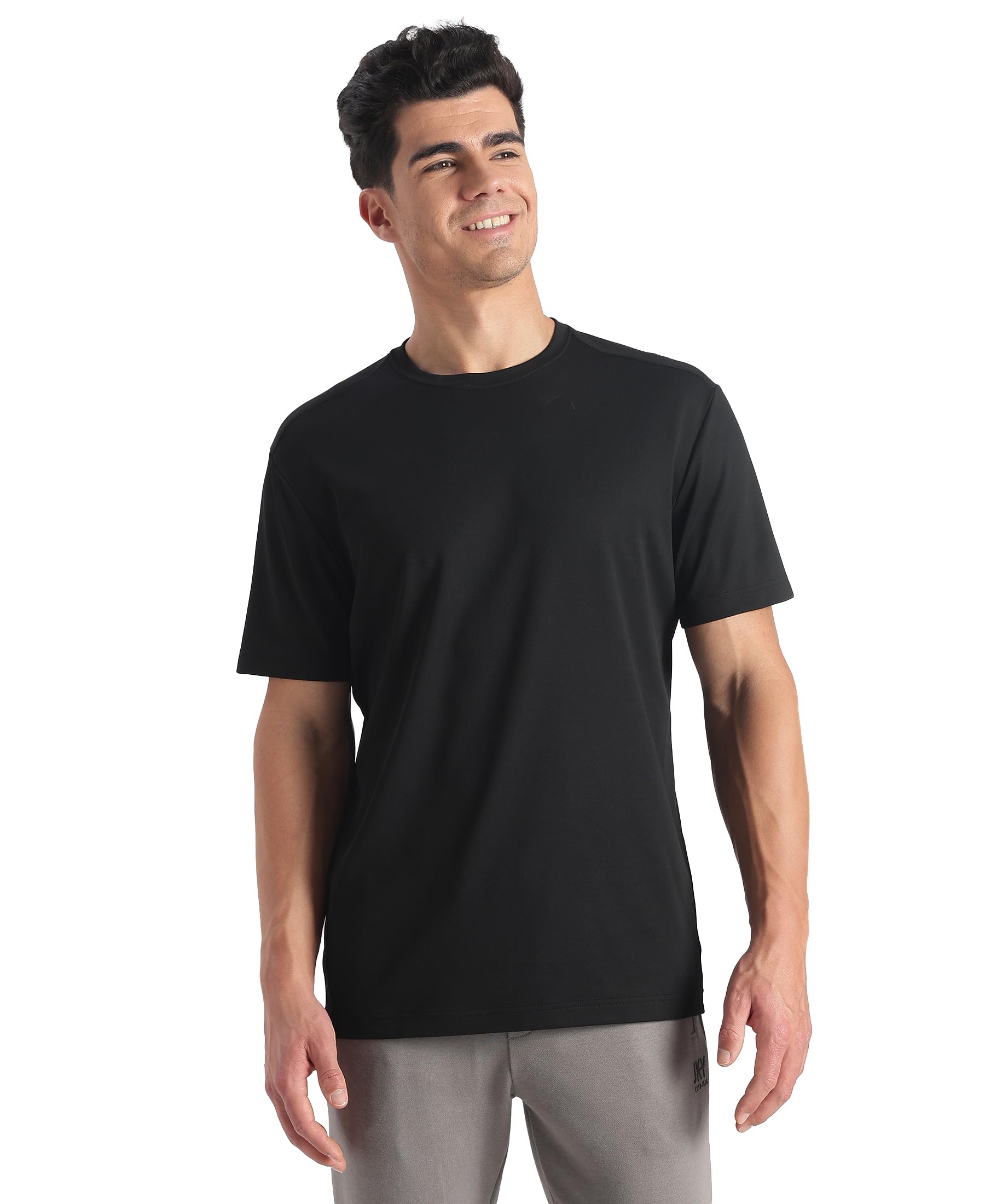 Jockey AM74 Men Microfiber Fabric Round Neck Half Sleeve T-Shirt with StayFresh Treatment-picture-27