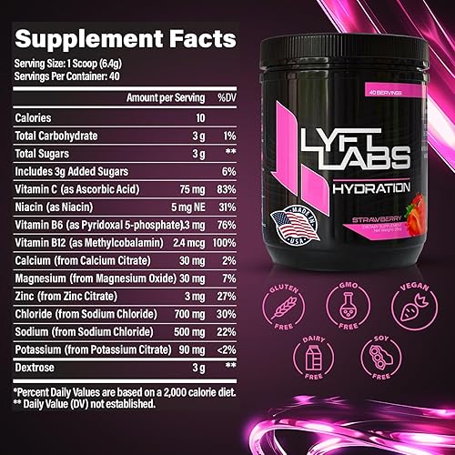 Miniatura 3 de I Electrolyte Powder I Mezcla de bebida de electrolitos de fresa I 40 porciones