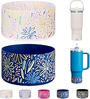 Vista 33 de 2 Piezas Protector de Base de Vaso para Stanley Quencher Adventure 40oz y Stanley IceFlow 20oz 30oz y Compatible con Hydro Flask 12oz 21oz 24oz 3D
