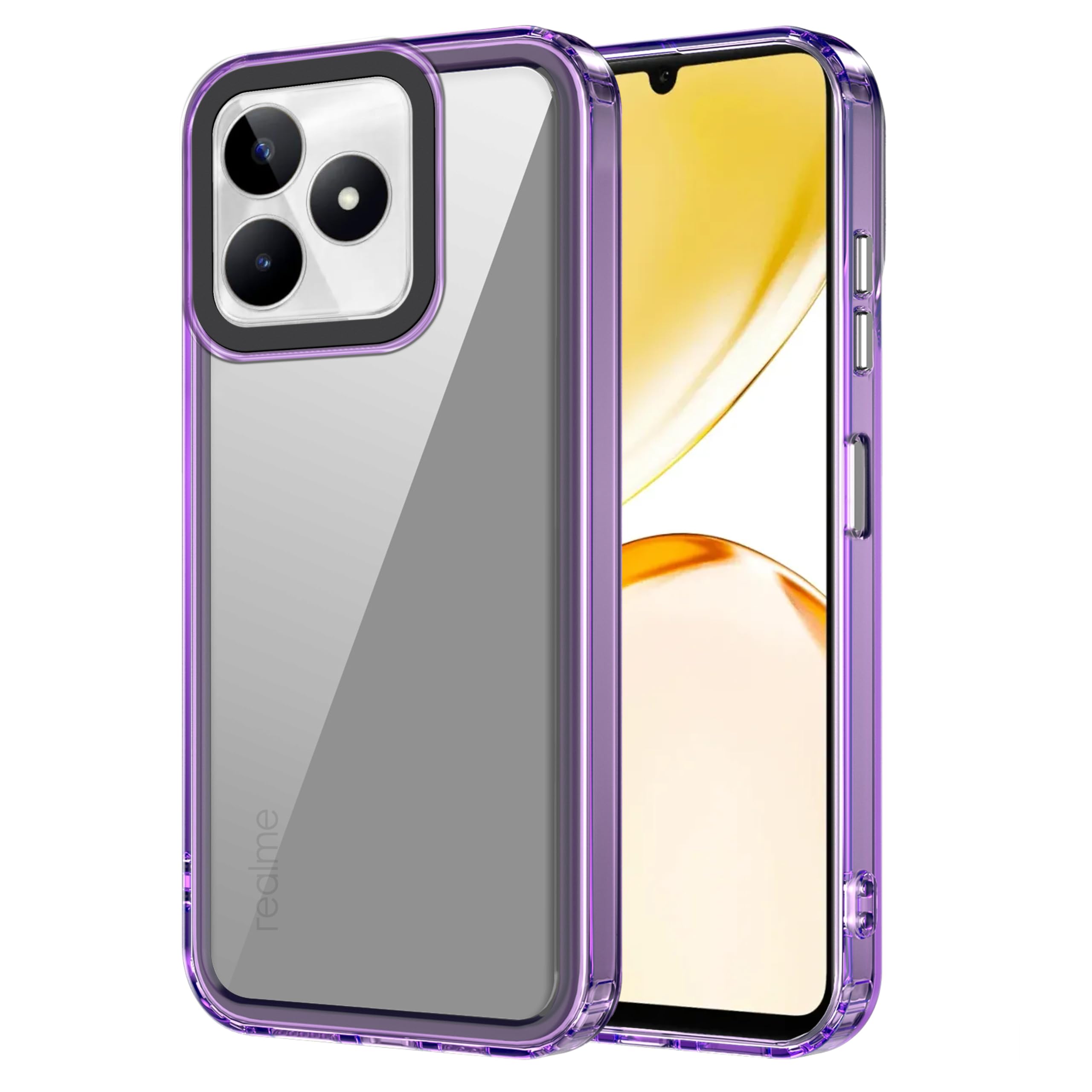 Amazon Basics Back Case Cover for Realme C53 (TPU + PC_Translucent Purple) (B0CSP369X3) Amazon Price History, Amazon Price Tracker