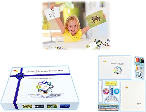 Miniatura 1 de Artstifica Kit para trazar, dibujar, colorear  Cuaderno de dibujo, cuaderno de bocetos para dibujar, suministros de dibujo  Ideal para actividades