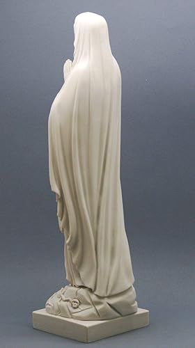 Miniatura 6 de Escultura de estatua de mármol fundido griego de la Virgen María de Nuestra Señora de 15.75 pulgadas