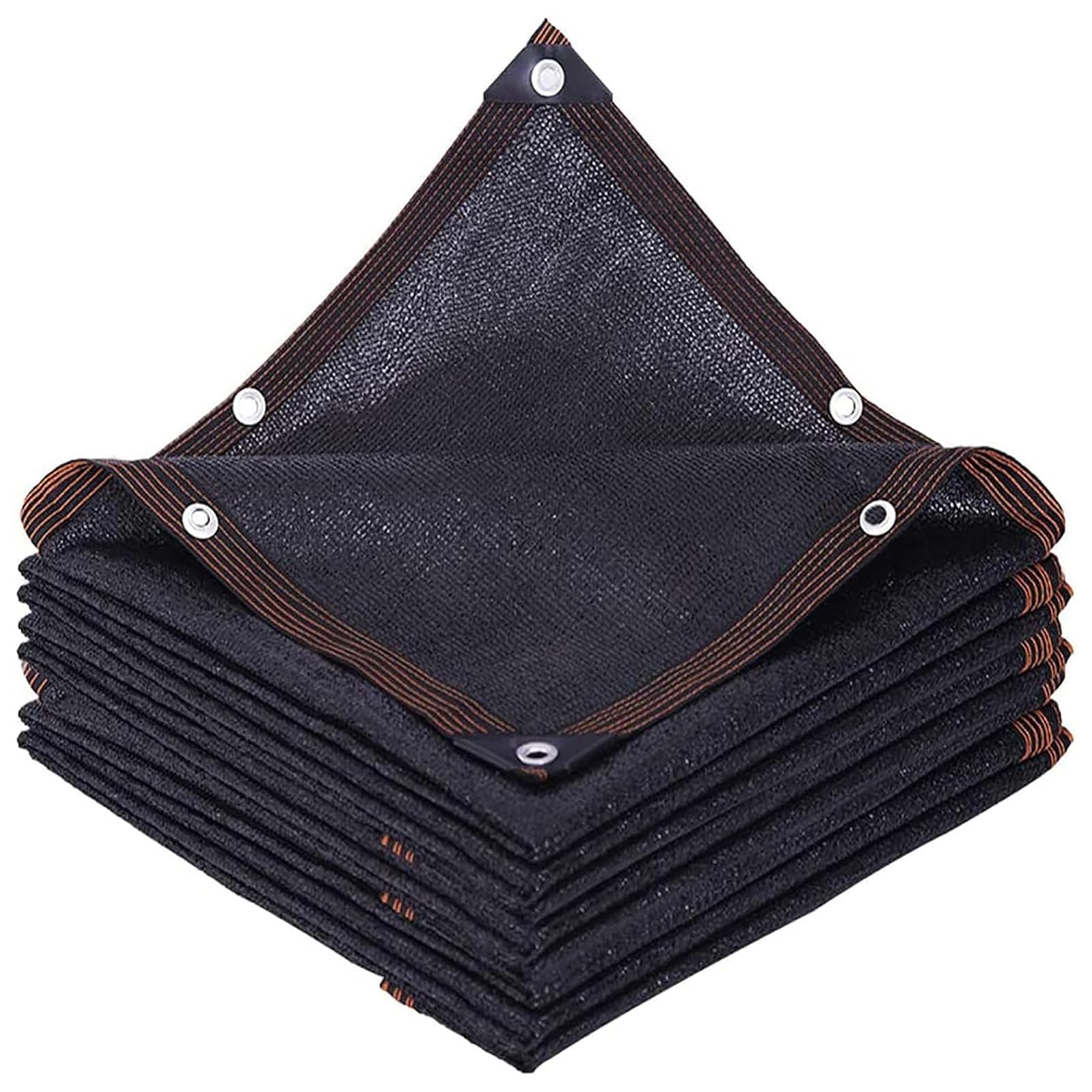 Tela de sombra 80 % negra, 2 x 4 m, malla de protección UV con ojales, tela transpirable para exteriores, patio, piscina, jardín, red de bloqueo solar