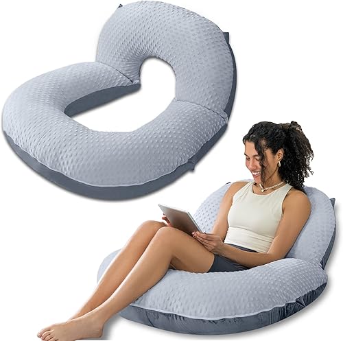 Miniatura 12 de INSEN Almohada de Lectura, Almohada para la Espalda para Sentarse en la Cama y el Sofá, Almohada para Juegos para Adultos, Soporte para Sentarse en