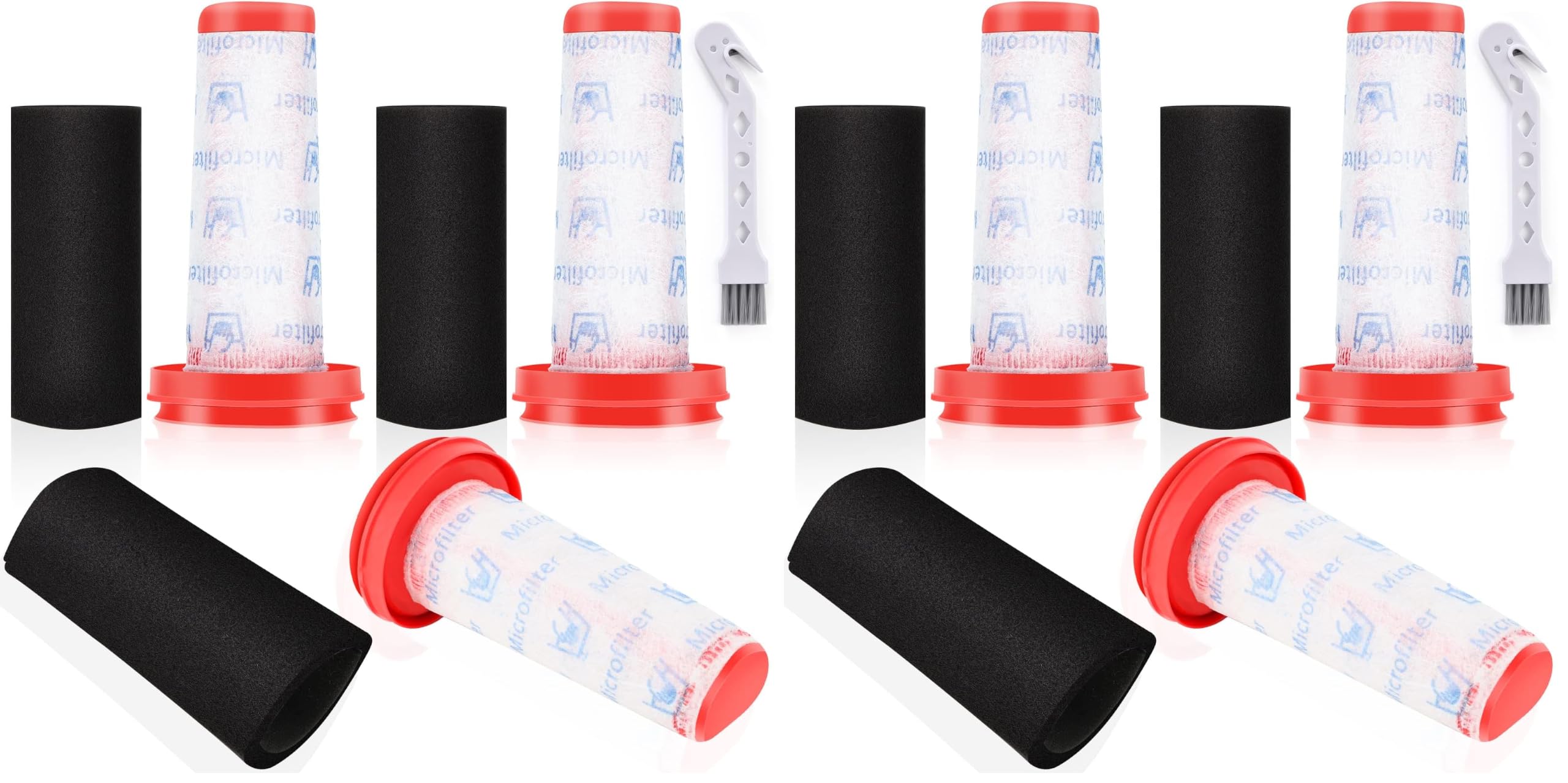 3 filtros de repuesto para Bosch Flexxo Serie 4 baterías aspiradoras (Paquete de 2)