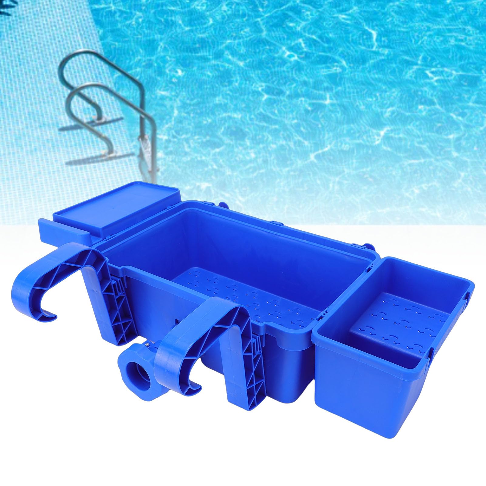 Cesta de Almacenamiento para Piscina, Cesta Colgante Desmontable para Piscina, Organizador para Toallas, Juguetes y bebidas.