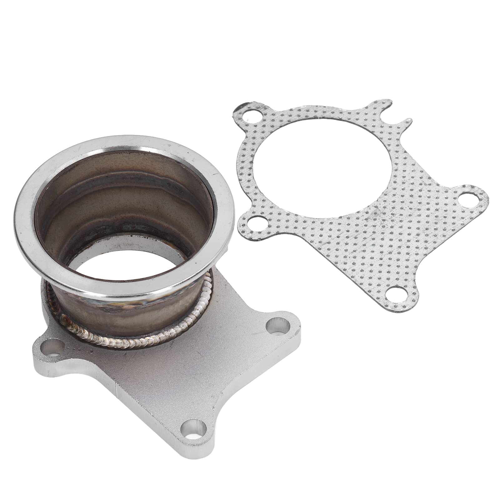 de Turbo à Tuyaux, 5 Boulon à 3 Pouces V Adaptateur avec Débit Maximum pour Turbo T3 T4, Acier Inoxydable
