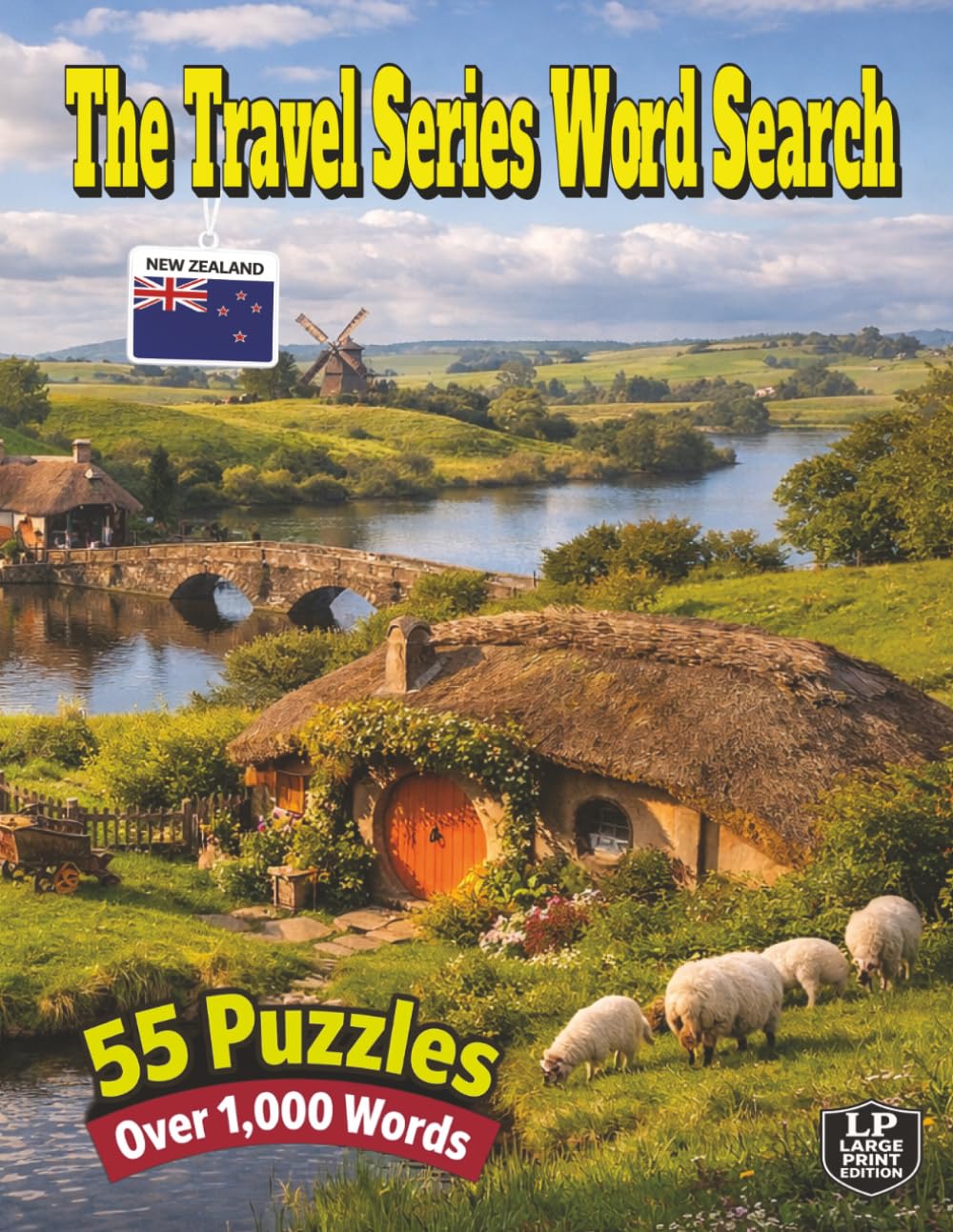 The Travel Series Word Search: New Zealand: Discover Māori traditions, legendary Hobbiton, unique wildlife, and everyday Kiwi experiences as you journey through 55 puzzles and over 1,000 words