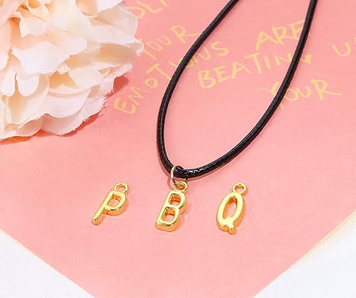 Miniatura 4 de Shapenty 4 juegos de abalorios espaciadores de letras del alfabeto A-Z de aleación de metal para manualidades, pulseras, collares, gargantilla,