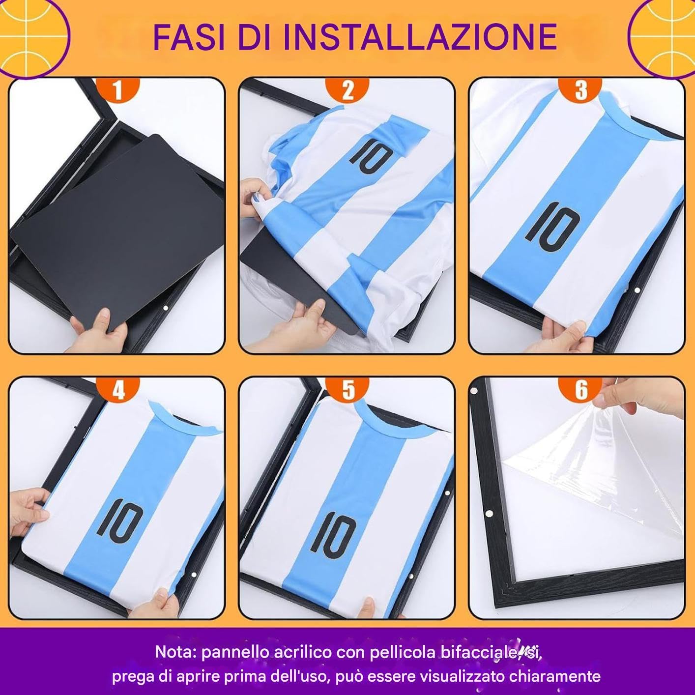 Cornice Per Magliette Sportive - Cornice Per Maglietta Da Appendere In Legno - Cornices Puoi Incorniciare Magliettes Sportive Da Calcio Basket Baseball Hockey