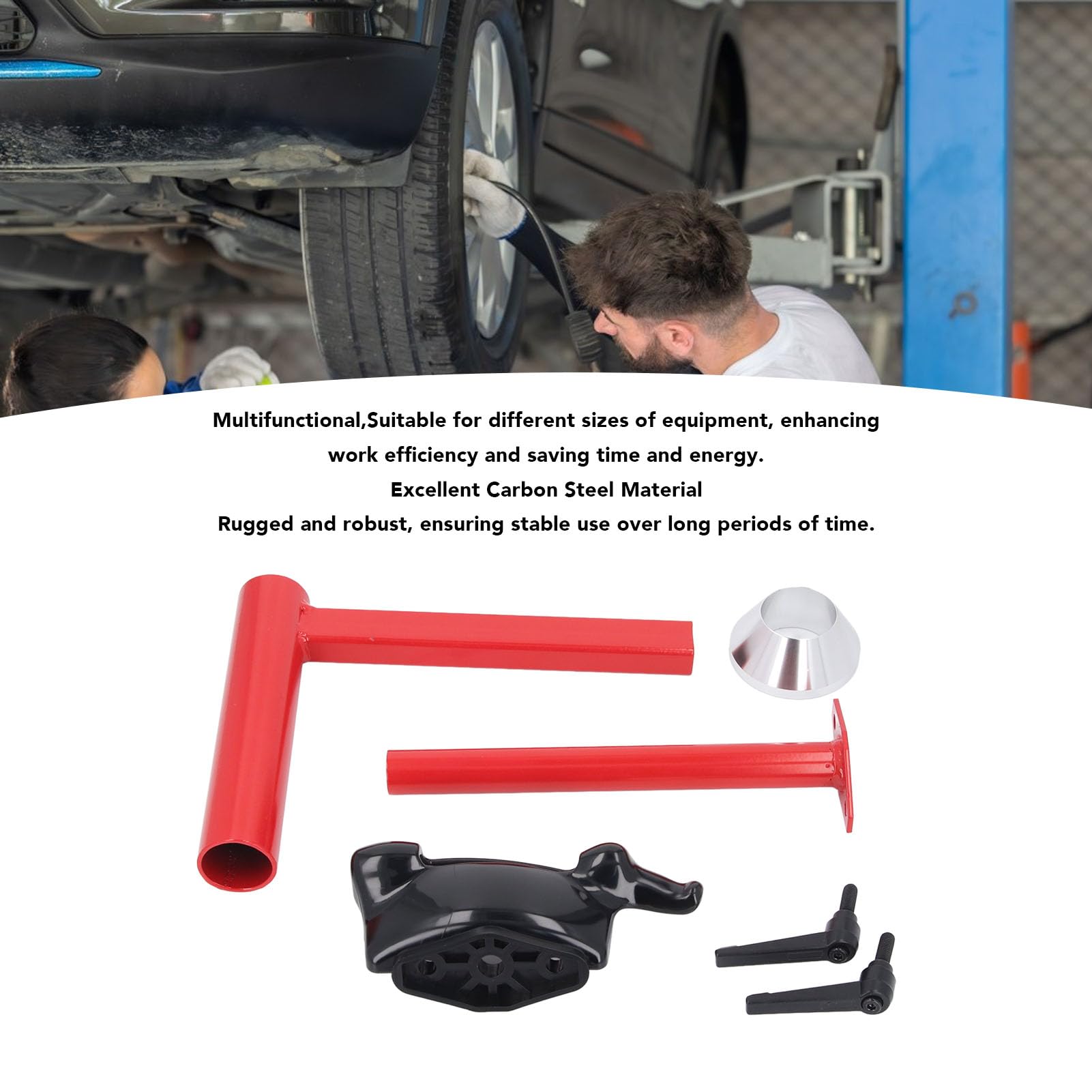 Kikumi Kit Smontagomme Manuale Duck Kit Multifunzionale per Montaggio Pneumatico Manuale in Acciaio al Carbonio