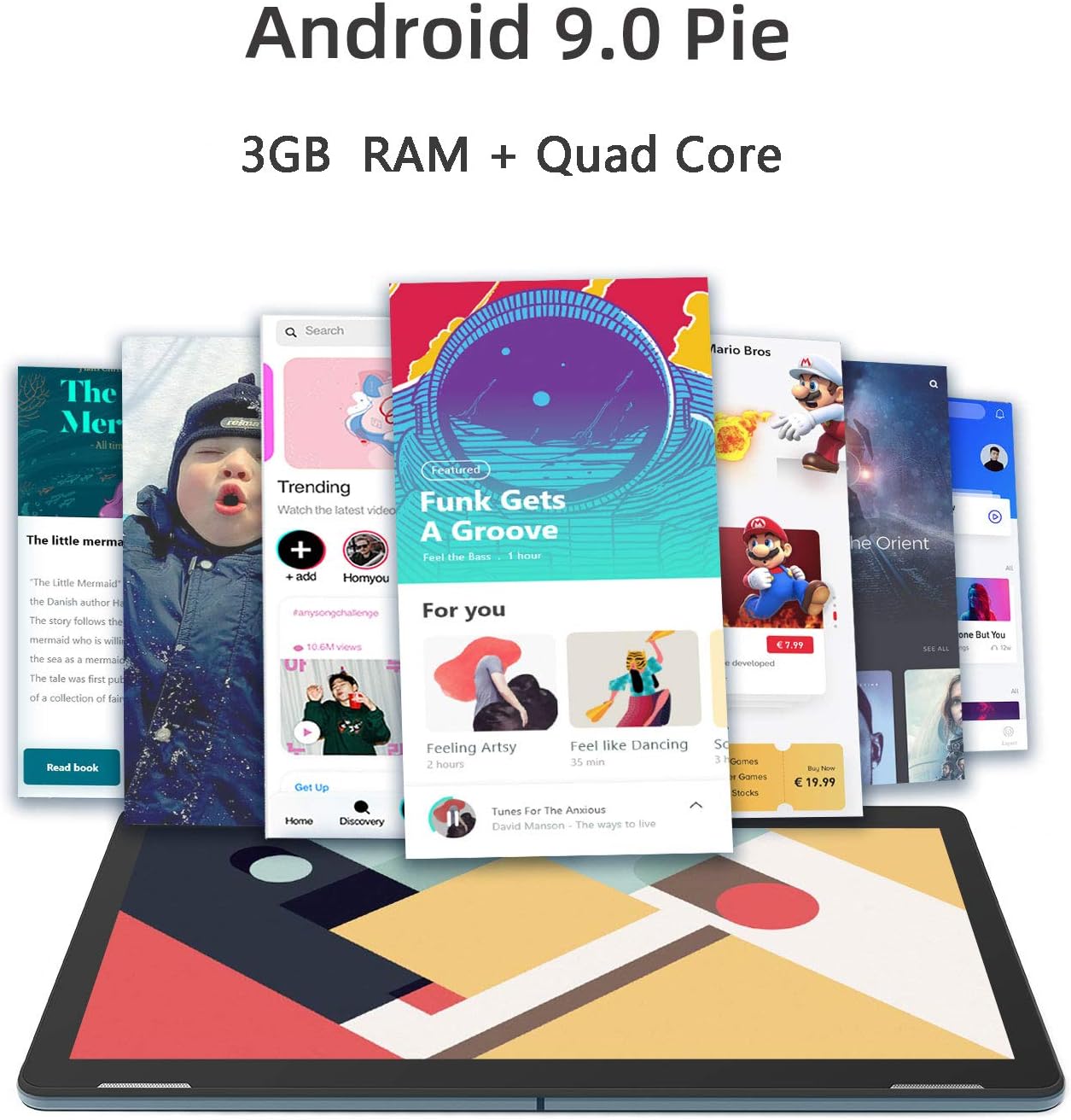 Blасk Frіdау Sаlе 2022 Tablet 10 inch, Android 9.0, Quad-Core Processor, MediaTek MT8167, 32GB Storage, Expandable up to 128GB TF Card, HD IPS Display, WiFi Bluetooth GPS, WinTab, Blue Bеѕt Dеаl Tablet 10 inch, Android 9.0, Quad-Core Processor, MediaTek MT8167, 32GB Storage, Expandable up to 128GB TF Card, HD IPS Display, WiFi Bluetooth GPS, WinTab, Blue