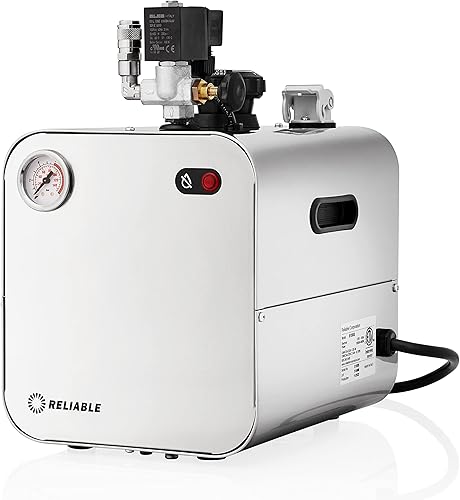 Miniatura 5 de Reliable Estación de planchado profesional 5000IS - Tanque de acero inoxidable de 120 V y elemento calefactor de cobre manómetro de 1800 W caldera y