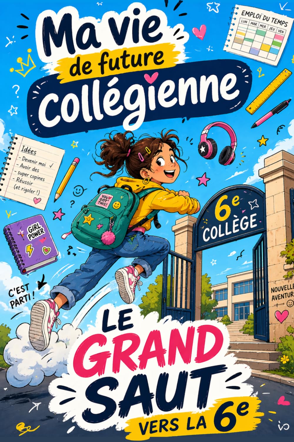 Ma vie de future collégienne Le grand saut vers la 6e: Guide rassurant pour future collégienne : préparer son entrée en 6e, dépasser le stress du collège et prendre confiance en soi dès la rentrée