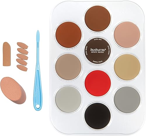 Miniatura 2 de PanPastel 30088 Haneen - Kit de retrato de 10 colores con herramientas y paleta de Sofft