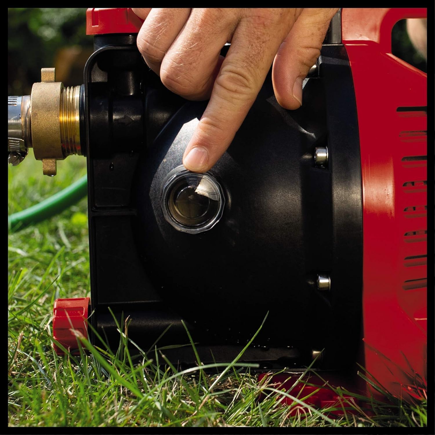 Einhell Bomba de jardín GC-GP 1045 N (1.050W, máx 4500 L/h, máx Cabeza 48m, Indicador de nivel de agua, Abertura de llenado de agua/tapón de drenaje, Anticongelante, Protección térmica)