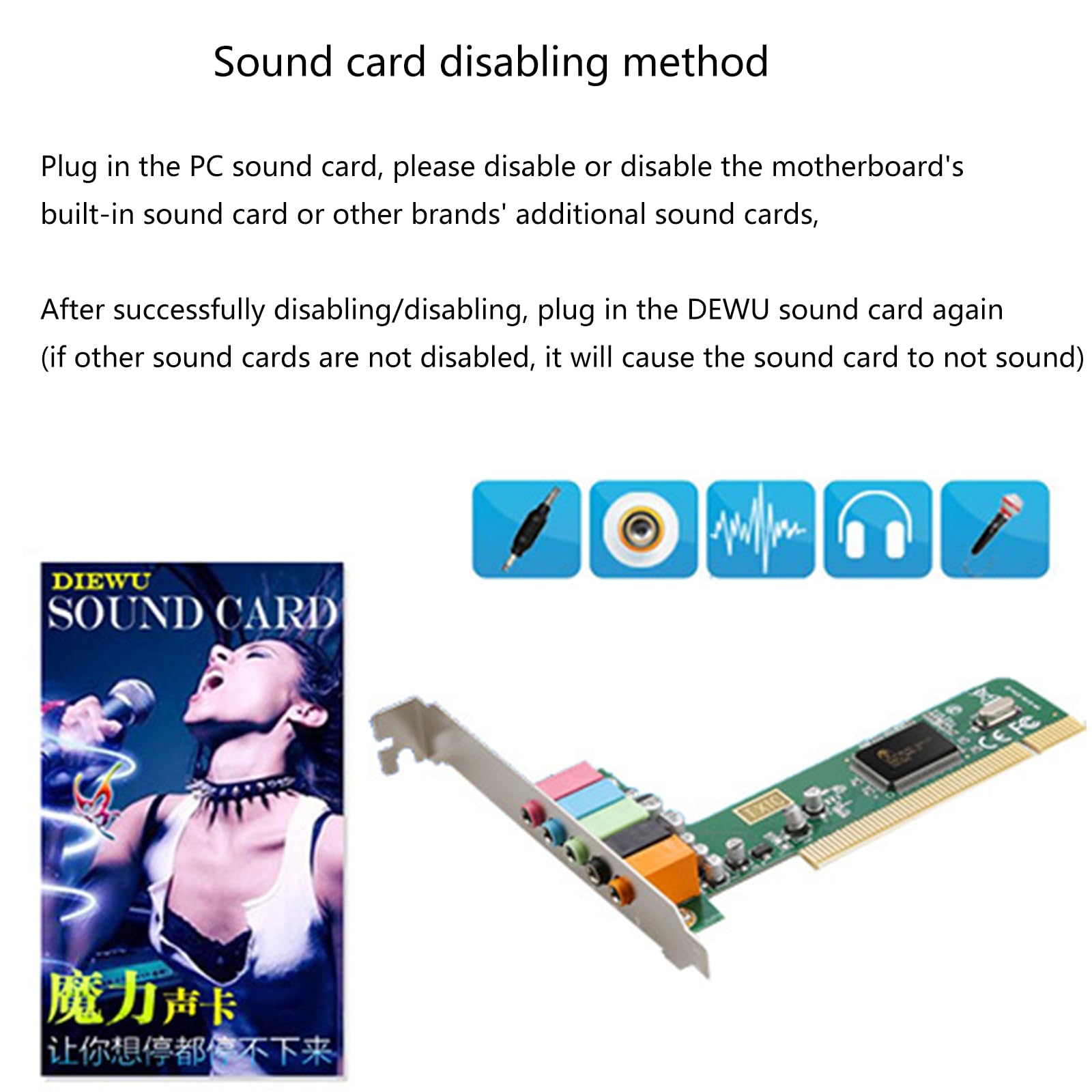 PCI 5.1 Surround Sound Card Card CMI8738 Surround Sound Chip 4Channels SupportDLS Voice A3D1.0 and DS3D