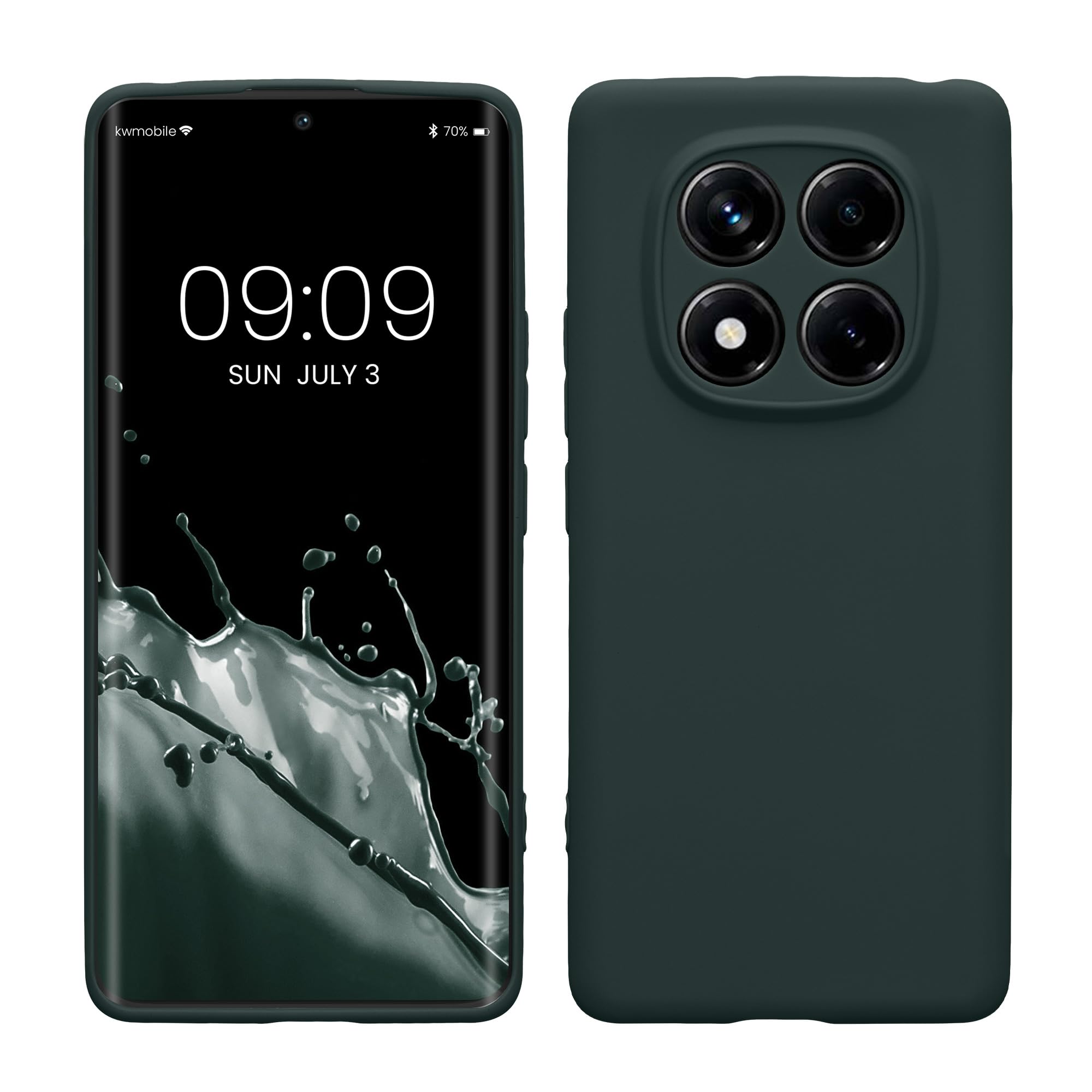 kwmobile Carcasa Compatible con Xiaomi Redmi Note 14 Pro 5G / Poco X7 Funda - Funda Ultrafina de TPU con Bordes elevados - Lavanda Metalizado — view 234