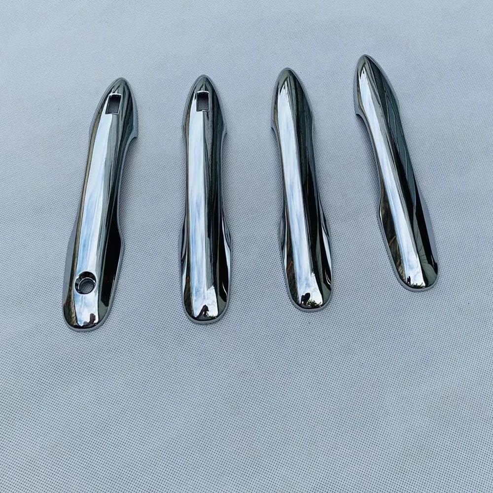 CSSPDM for Toyota for Aqua 21-22 ABS Chrome Carbon Fiber Exterior Car Door Handle Cover Trim Sticker Styling Accessories(Style2)