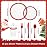 I00000 150pcs Disposable Christmas Plates | Clear Plates Red Trim,Silverware | Christmas Dinnerware Set Perfect for Party (25 Guests)
