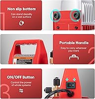 Vista 5 de VIVOHOME Bomba de vacío de aire HVAC de paletas rotativas de doble etapa con escala de peso de carga refrigerante digital electrónica