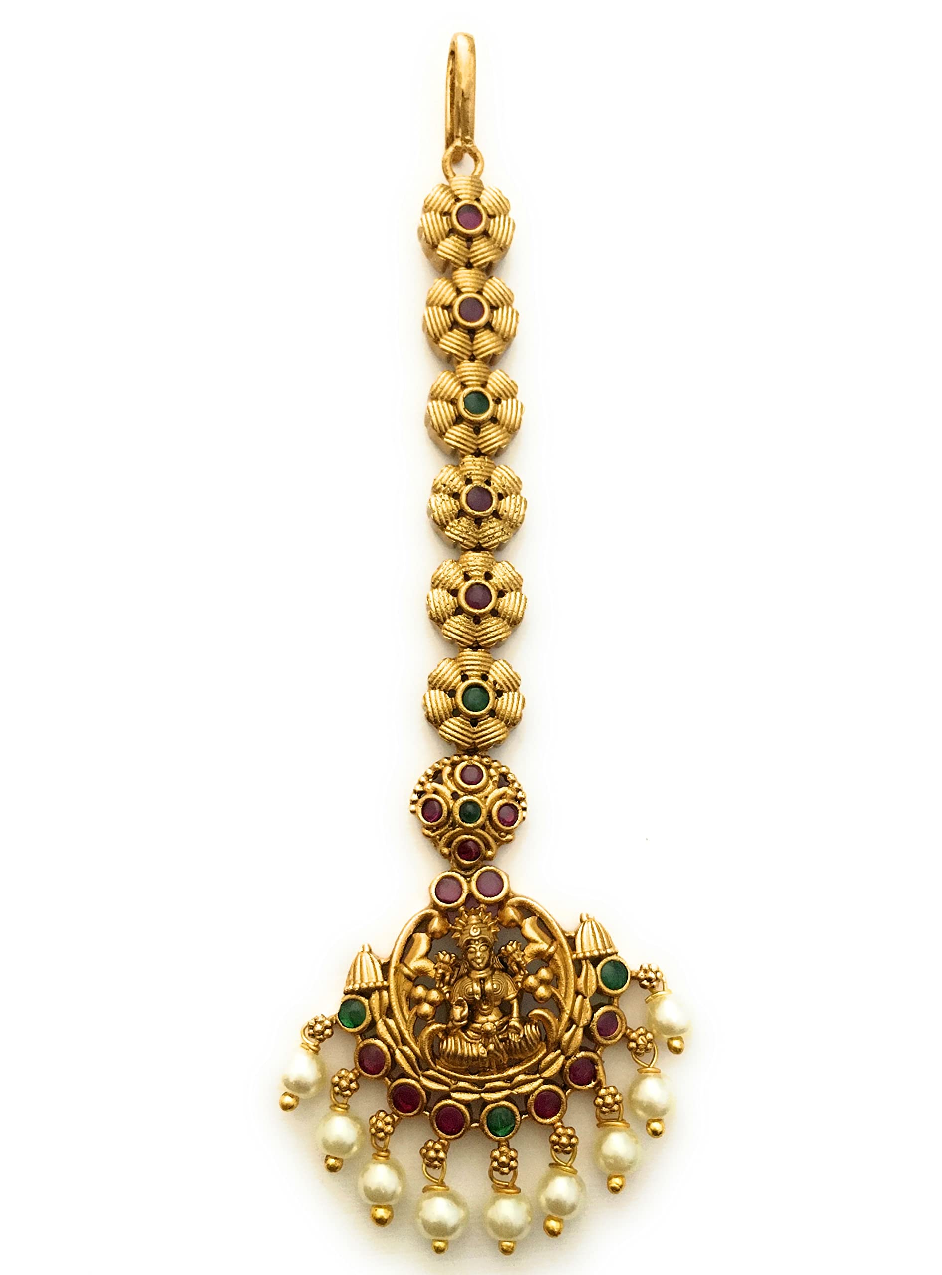Sasitrends Maang Teeka Traditional Gold Plated Temple Maan Tikka for Women and Girls (B0BRWWGQBZ) Amazon Price History, Amazon Price Tracker