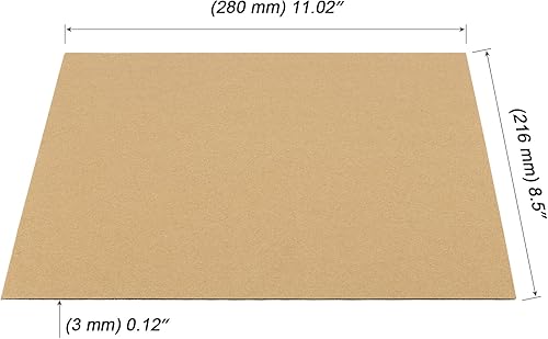 Miniatura 2 de Paquete de 80 hojas de cartón corrugado de 8.5 x 11 x 18 pulgadas de grosor, hojas de embalaje de cartón marrón, hojas de cartón plano para