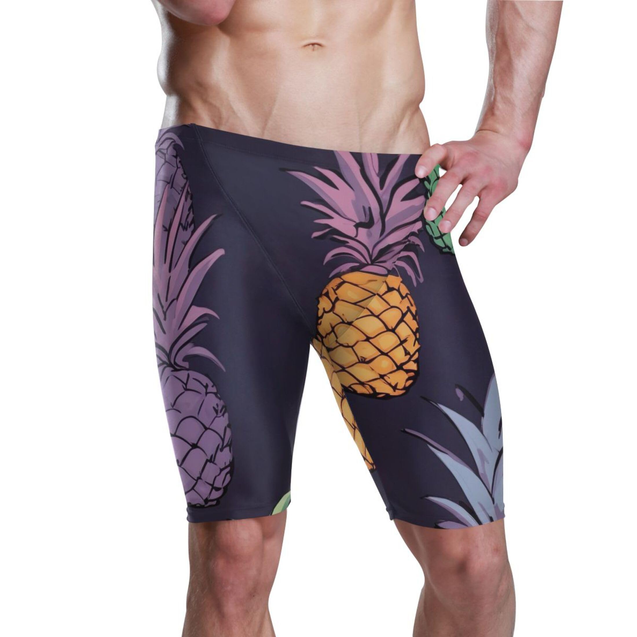 UMIRIKO Pineapple Fruit Men's Swim Jammers Swimsuit M B0401008