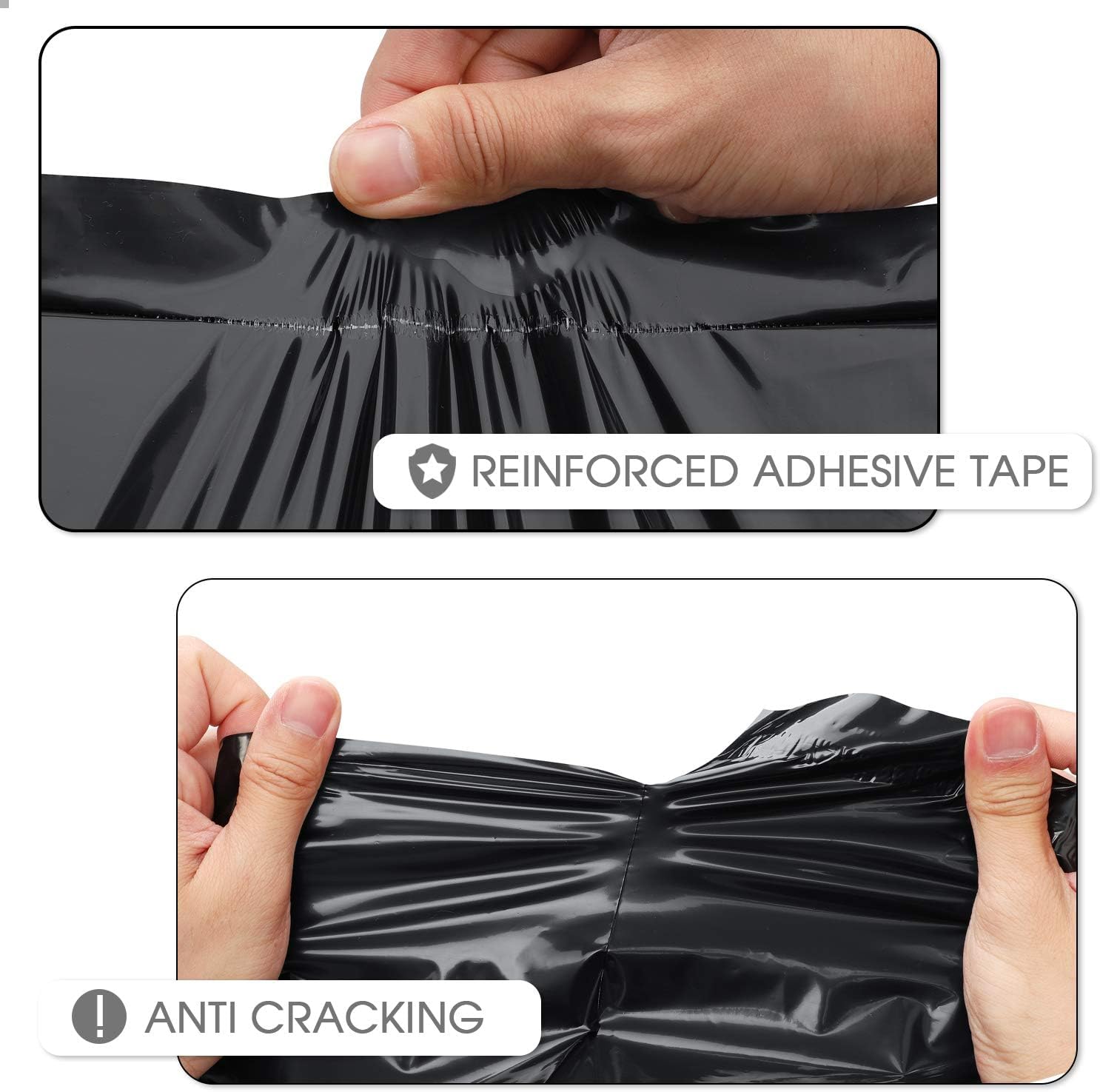 Metronic Sobres de polietileno de 10 x 13 pulgadas, 500 unidades, fuertes bolsas de envío adhesivas para ropa, bolsas de polietileno impermeables para envío, sobres de envío flexibles para pequeñas