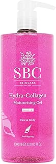 SBC Skincare Hydra-Collagen Moisturising Gel - 1000ml | Anti-Ageing Collagen Gel | Oil-Free Lightweight Face And Body Moisturiser Gel | Collagen Skincare Gel | Collagen Body Lotion