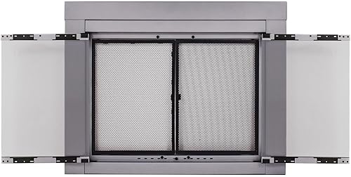 Miniatura 6 de Pleasant Hearth Alpine Collection - Puerta de cristal para chimenea