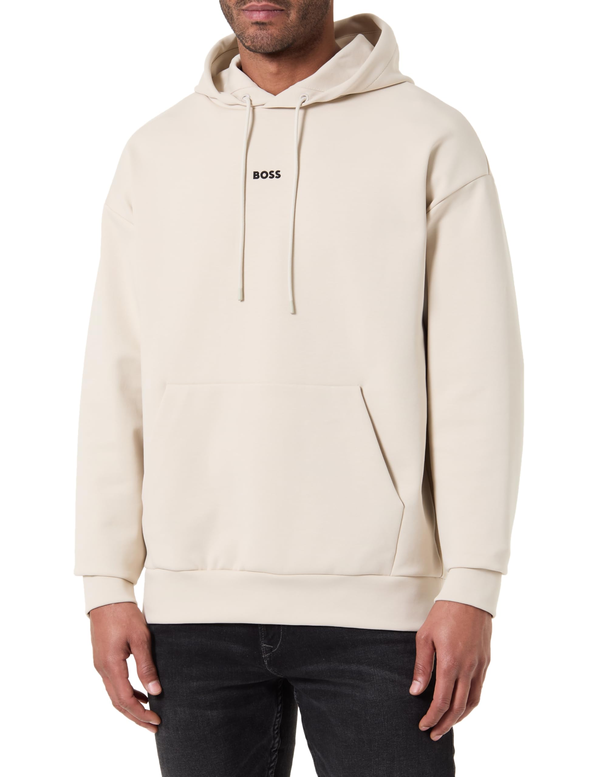 BOSS Men's Sweatshirt, Light Beige 272, 3XL