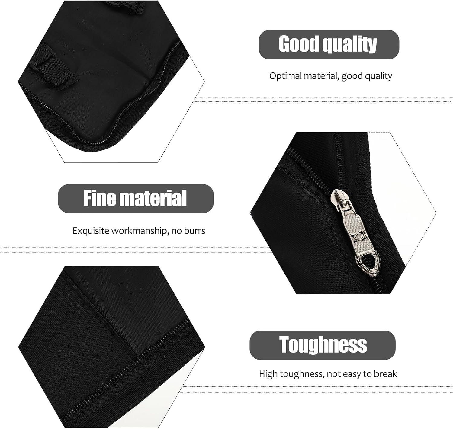 ABOOFAN 2pcs Waterproof Drumstick Bag 600d Oxford Cloth Drumstick Holder with Hanging Hooks Portable Thickened Drum Mallet Case for Drummers and Percussionists