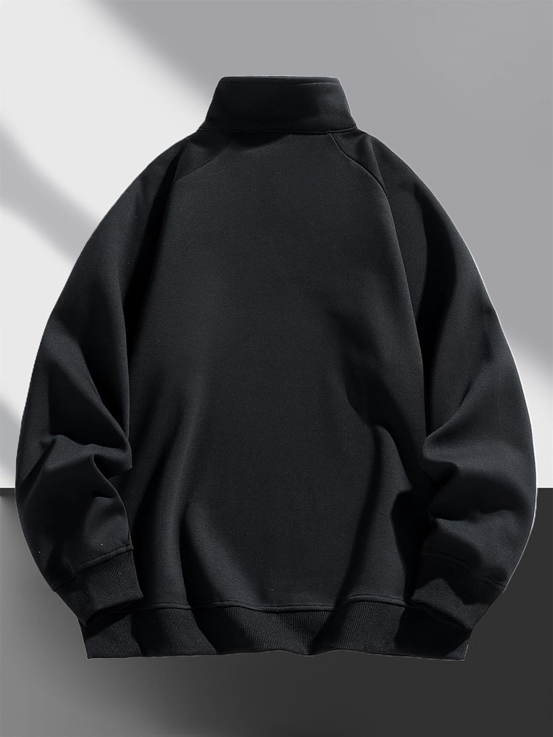 Men's Windproof Thermal Half-Zip Sweatshirt Winter Running Jacket