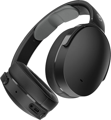 Skullcandy Hesh ANC Noise Canceling Wireless Over-Ear Headphones, True Black