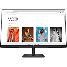HP V24i G5 Computer PC Monitor 24 Zoll Full HD IPS 60 Hz 5 ms 250 Nits Helligkeit AMD FreeSync Blendschutz Low Blue Light HDMI DisplayPort Schwarz 65P58AA