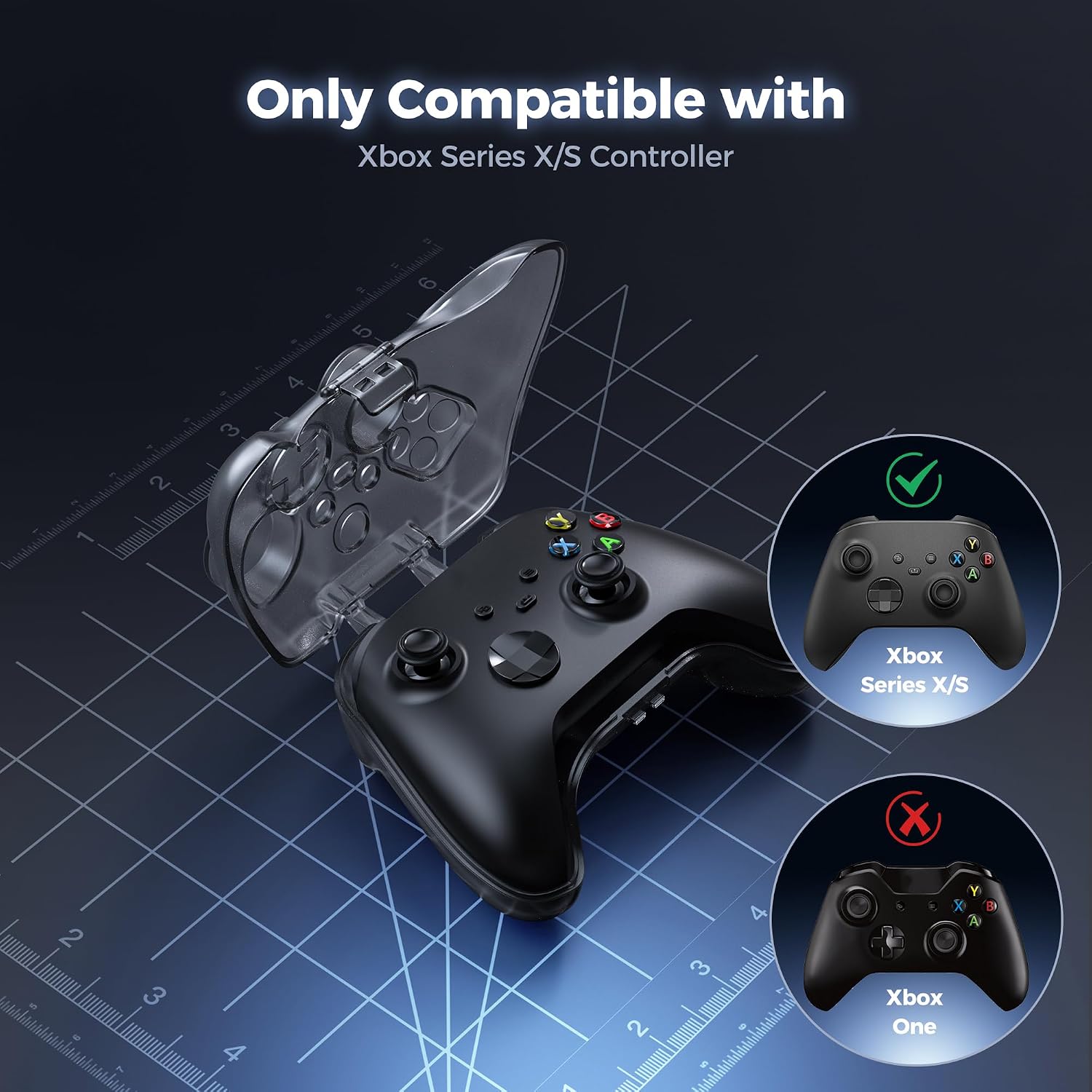 NEWDERY Protective Travel Case Compatible with Xbox Series X/S Controller 1:1 Fit Hard PC Shell, Joystick Protection, Dustproof & Shockproof Compact Storage 3 71XV2mYPgRL. SL1500