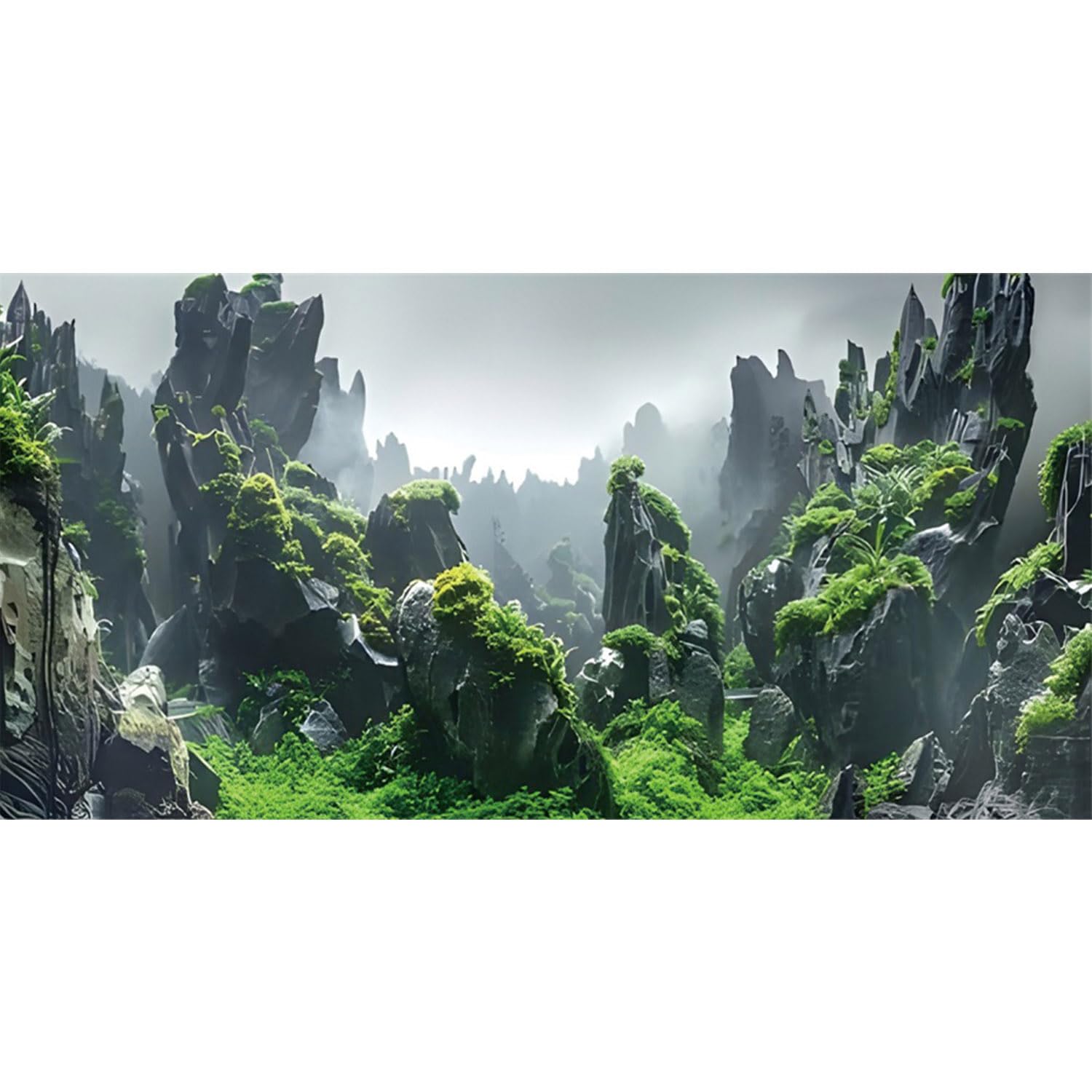 MIRRORANG 180x61cm Stone Aquarium Background Rock Image Fish Tank Background Terrarium Background Decoration