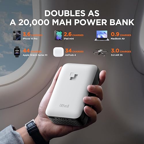 Miniatura 8 de Cortacésped eléctrico inalámbrico Litheli, máquina cortacésped para 1600 pies cuadrados. Cortacésped con motor sin escobillas, ancho de corte de 13