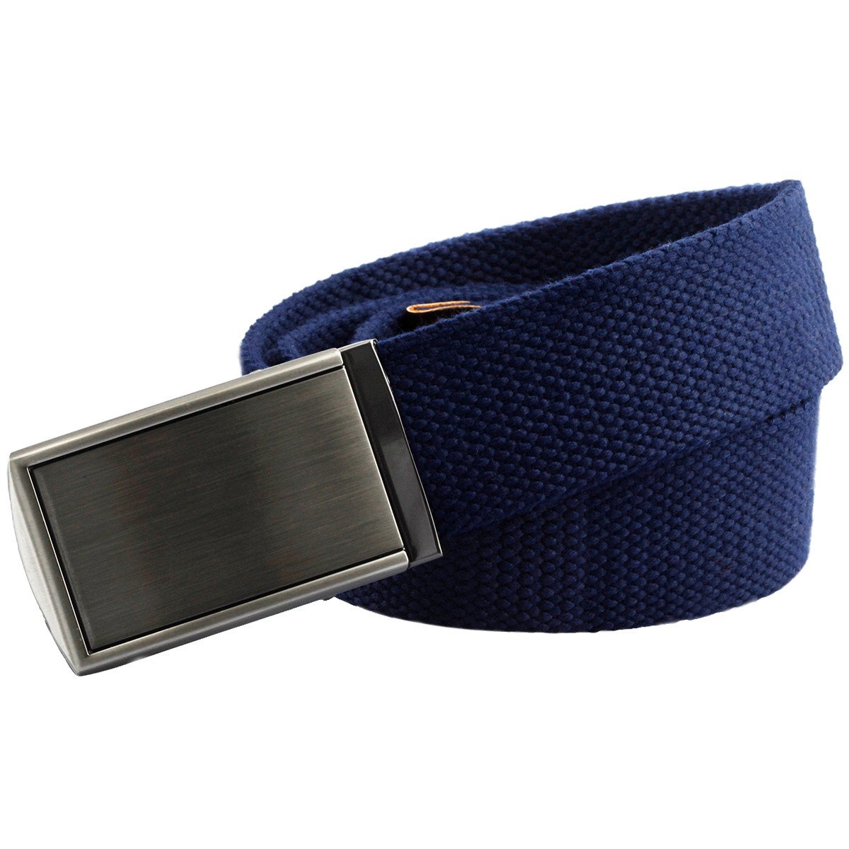 Kyeygwo Men's 04-Blue Canvas Web Belt For & Wo, 1.5" Fully Adjustable Military Style Tactical Belt With Automatic Buckle, Blue