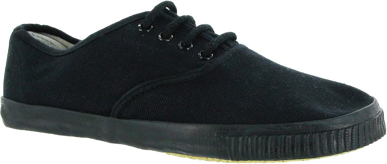 Black plimsoll shoes Clearance