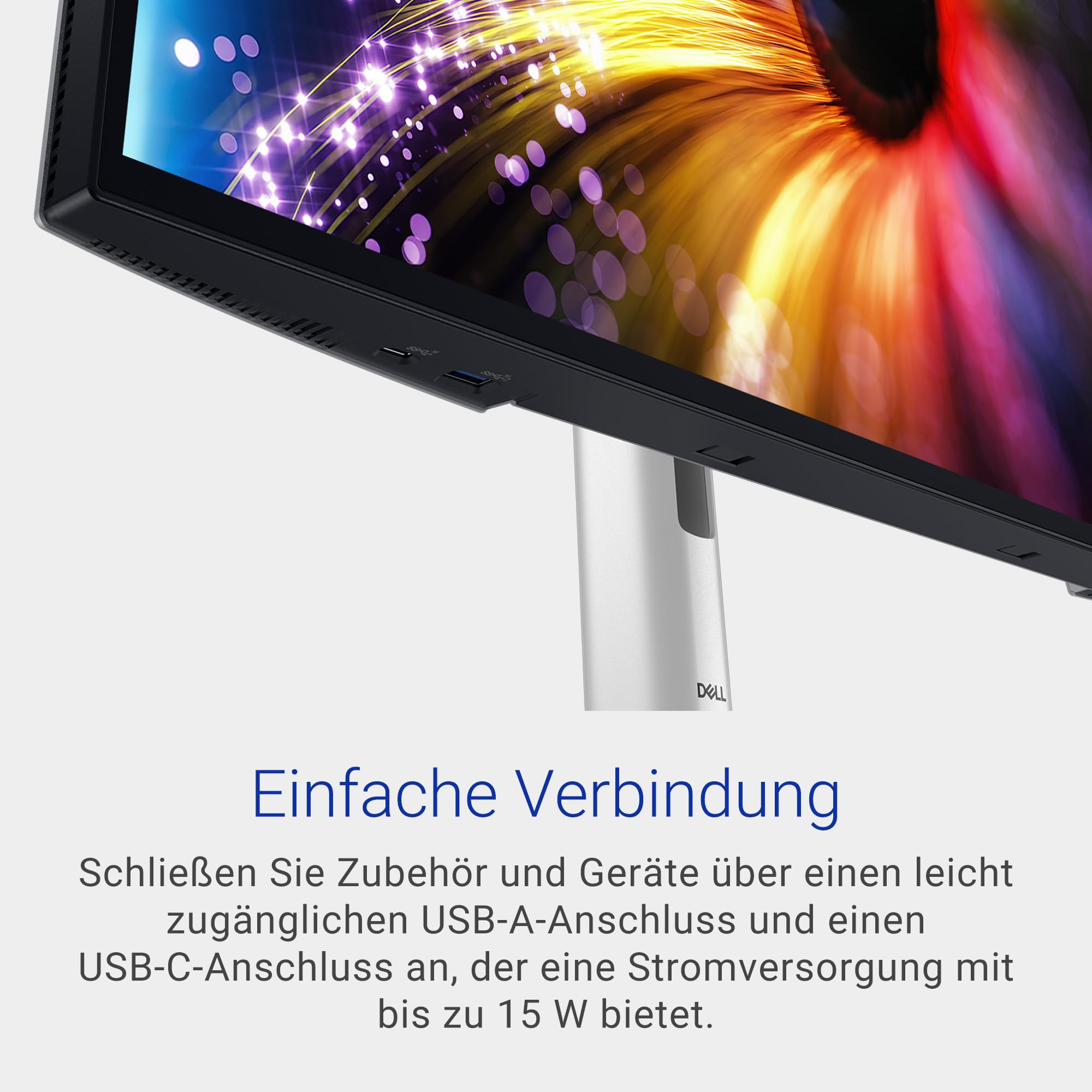 Dell U2724D UltraSharp 27 Zoll QHD 2560x1440 Monitor 120Hz IPS Black 5ms 98% DCI-P3 USB-C DisplayPort HDMI