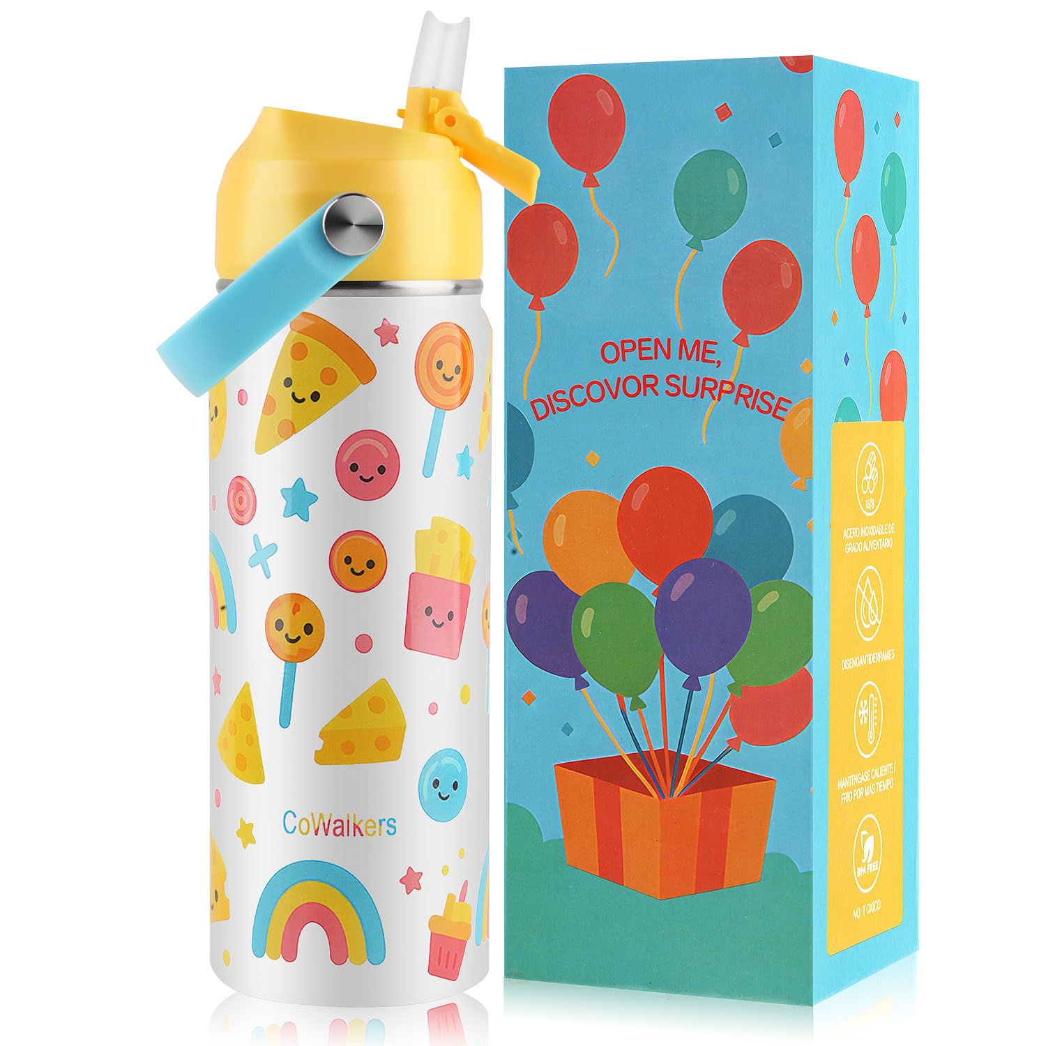 Imagen del producto: Termo infantil CoWalkers de 530 ml con popote