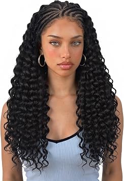 WIGNEE 13x6 Lace Front Curly Pre-braided Wig with Baby Hair for Black Women