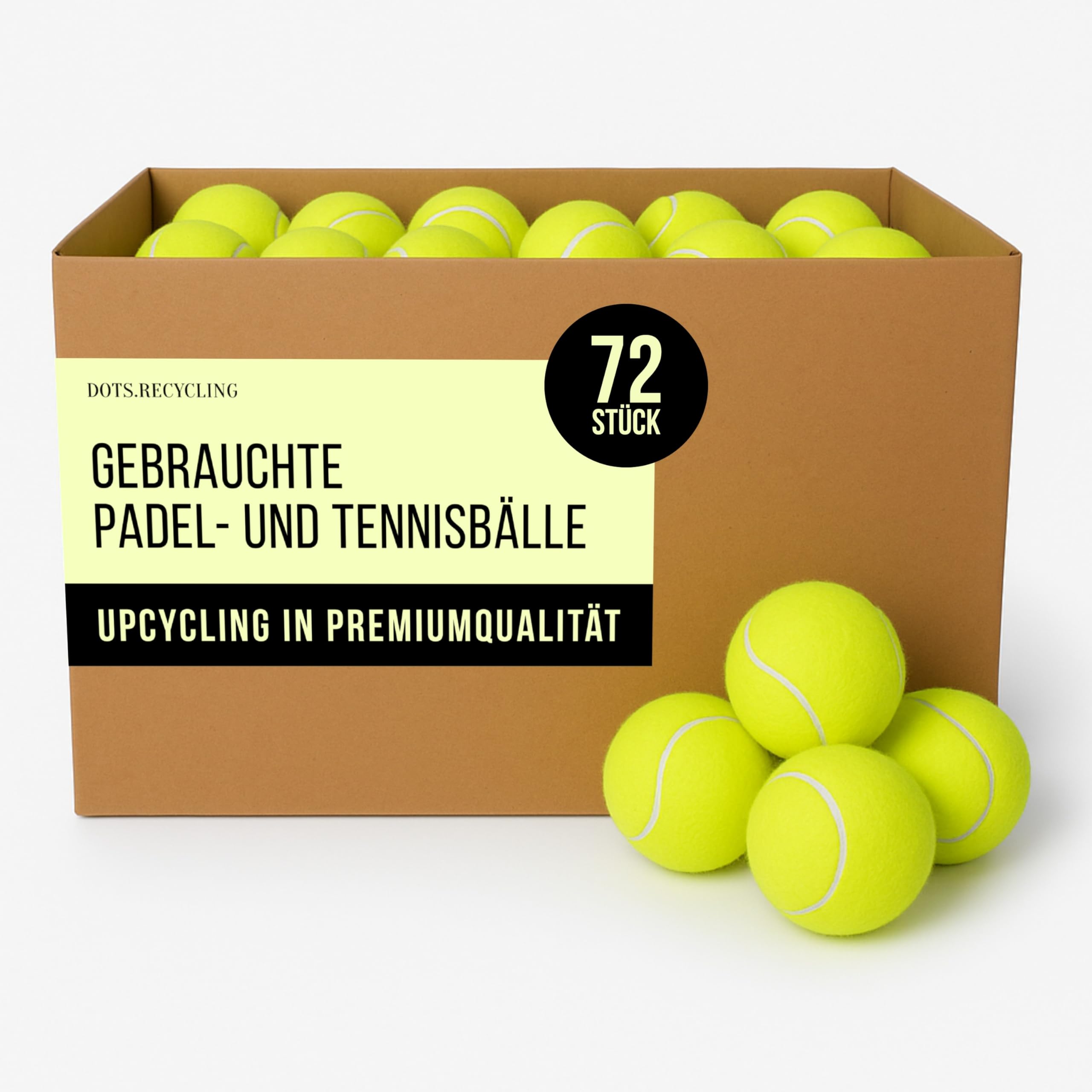 Recycelte Padel Tennis Bälle – Padelbälle für Training, Spiel & Hunde
