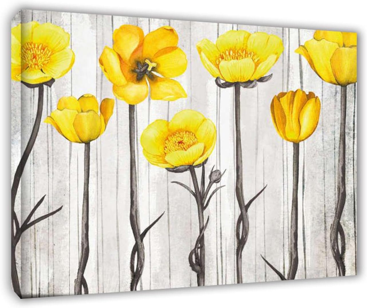 Abstract Floral Canvas Prints Stretched andFramedVintage