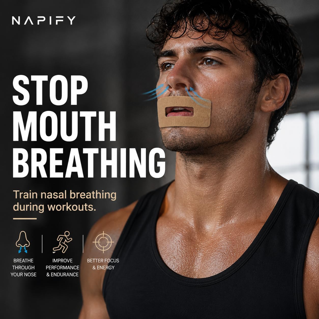 Breath Training Tape for Adults - Pack of 30 - Mouth Tape for Adults - Sleep Tape for Adults - Promotes Nasal Breathing — Amazon image 4