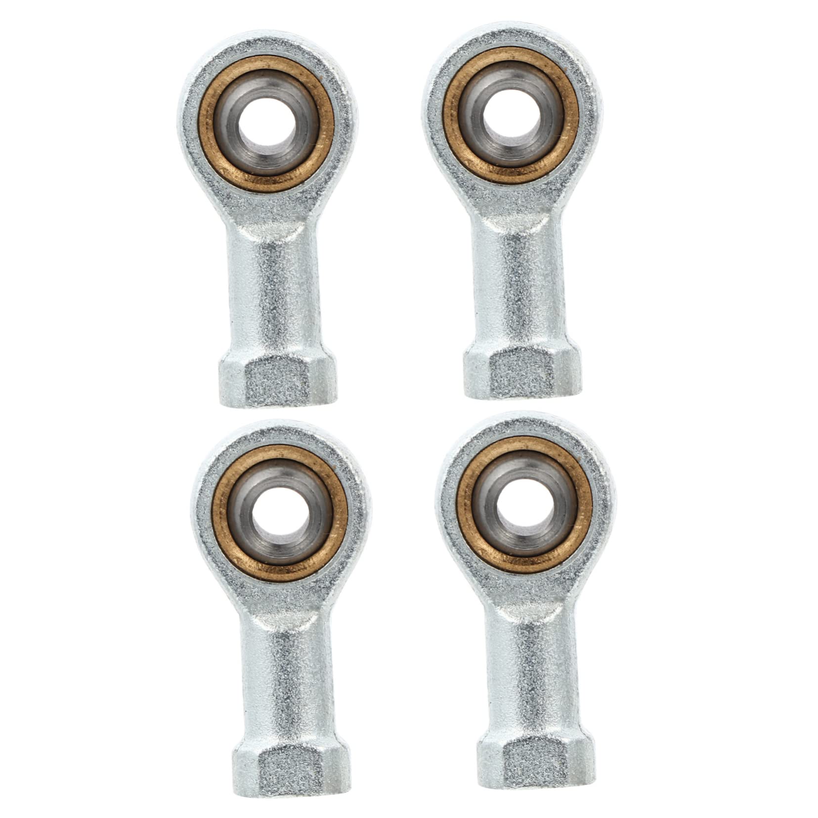 VILLCASE 4pcs Joint Bearing Spherical Rod End Heim Rod End Self Lubricating Connector Jointer Rod End Joint Hydraulic Rod Ends Bearing Accessories Metal Rod Stainless Steel Thread
